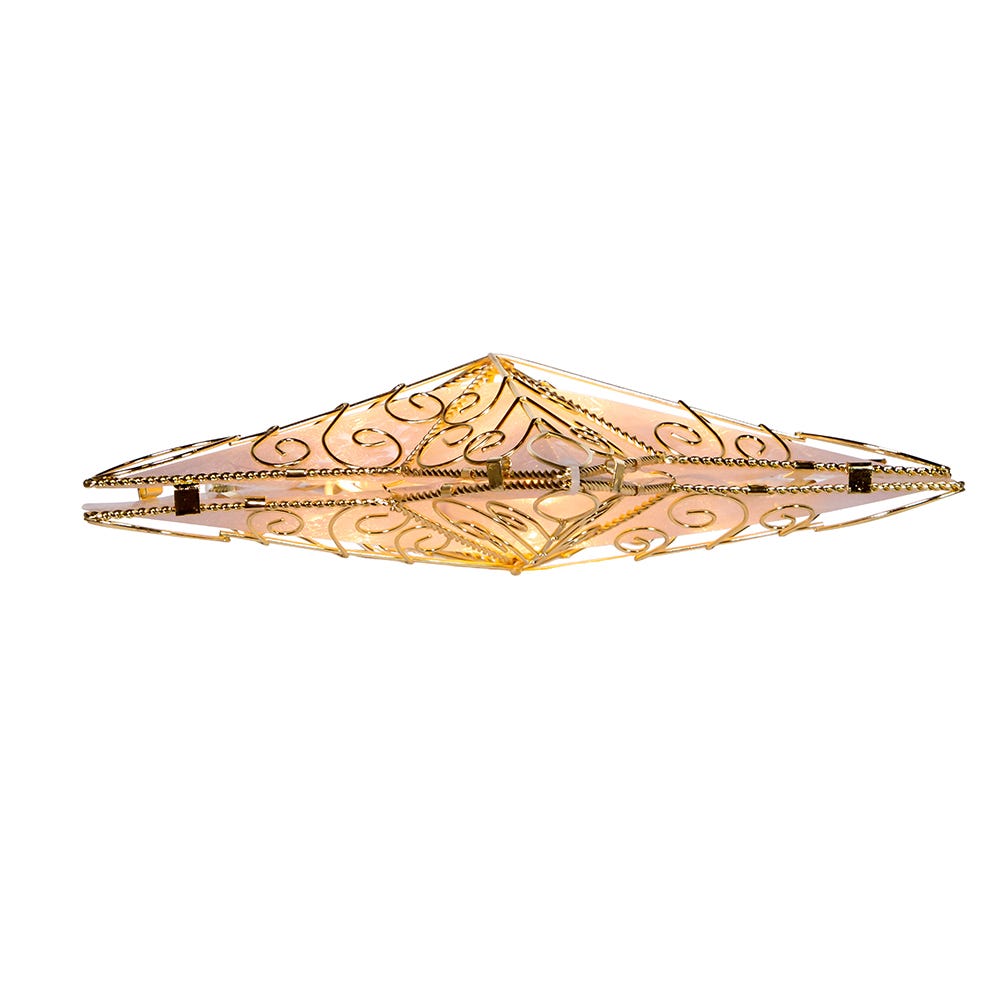 Kurt Adler UL 10-Light 8.5-Inch Gold Reflector Star Treetop